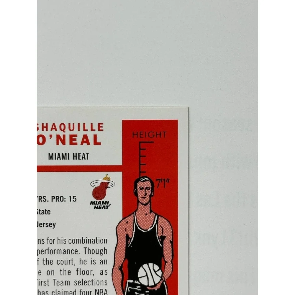 Shaquille O'Neal Hand Signed 2007-08 Topps 50th Anniversary #32 Miami Heat